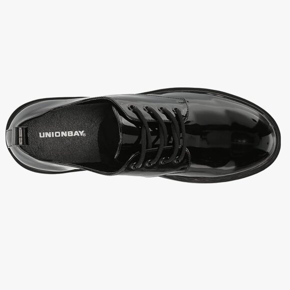 NWOB UNIONBAY Chunky Penny Loafers 'Mercy' in Patent Black 🖤 Size 9 - Picture 3 of 7